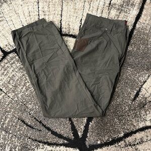 NWT Wrangler Workwear Pants Mens Size 38x32 Green Cargo